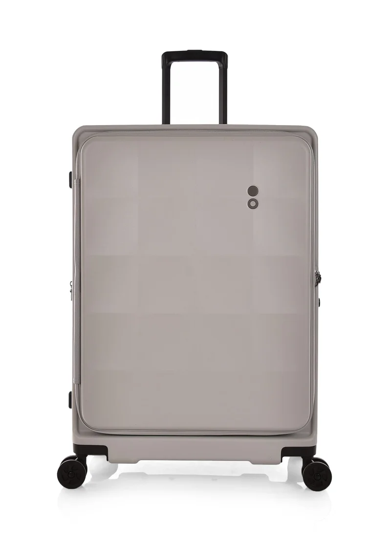 Echolac Echolac Hard PC Trolley Travel Bag Front Open Anti Theft 3Pc Set Size 20/24/28 Inch Grey