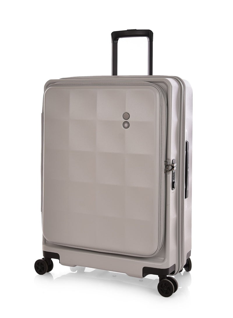 Echolac Hard PC Trolley Travel Bag Front Open Anti Theft 3Pc Set Size 20/24/28 Inch Grey - Image 3