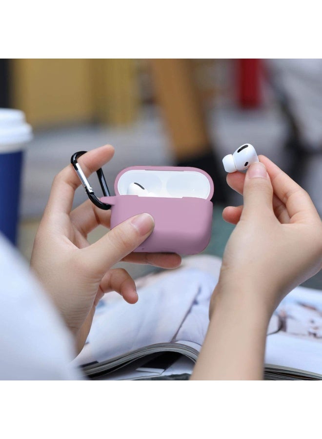 Compatible Case Cover for AirPods Pro 2nd Generation (2022), Soft Protective Silicone Skin with Keychain, Shockproof Anti-Scratch Sleeve with Front LED Visible for Apple AirPods Pro Gen 2 – Lilac Purple - Image 5