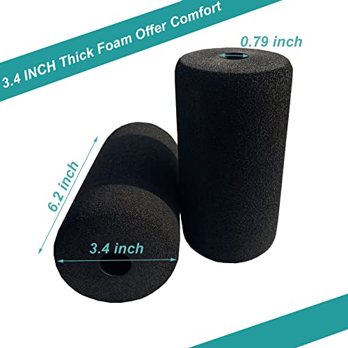 CORECISE Foot Foam Pads Rollers Replacement,Replacement foam pads,Machine tube leg foam roller pad replacement,Roller Pad for Leg Extension for Weight Bench,Inversion Table and gym exercise equipments - Image 3