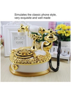 ShebSheb Music Box Heart Telephone Shaped Plastic Music Box With Drawer Decor Birthday Gift（White）  - Image 2