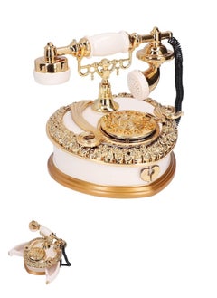 ShebSheb Music Box Heart Telephone Shaped Plastic Music Box With Drawer Decor Birthday Gift（White）  - Image 1