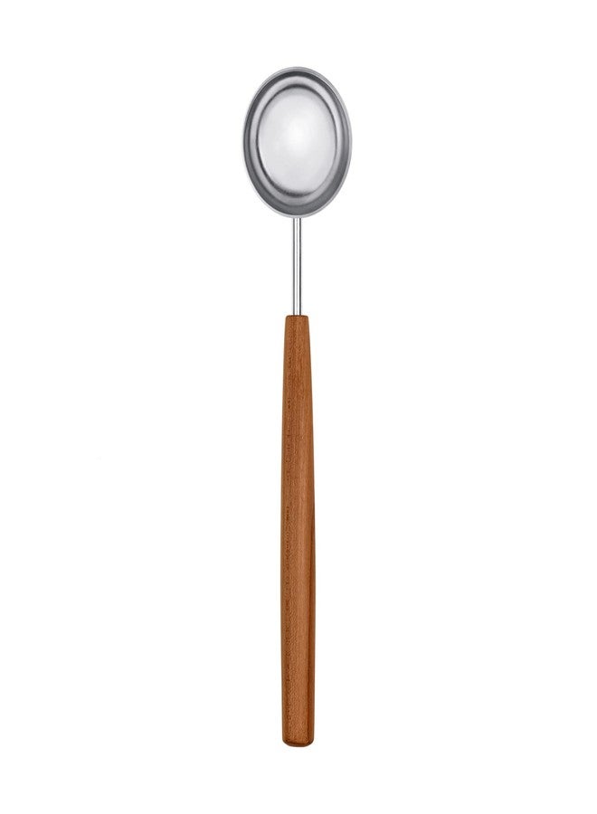 triangle Coffee and Tea Measuring Spoon - Stainless Steel with Plum Wood Handle - Sense Collection - Image 1
