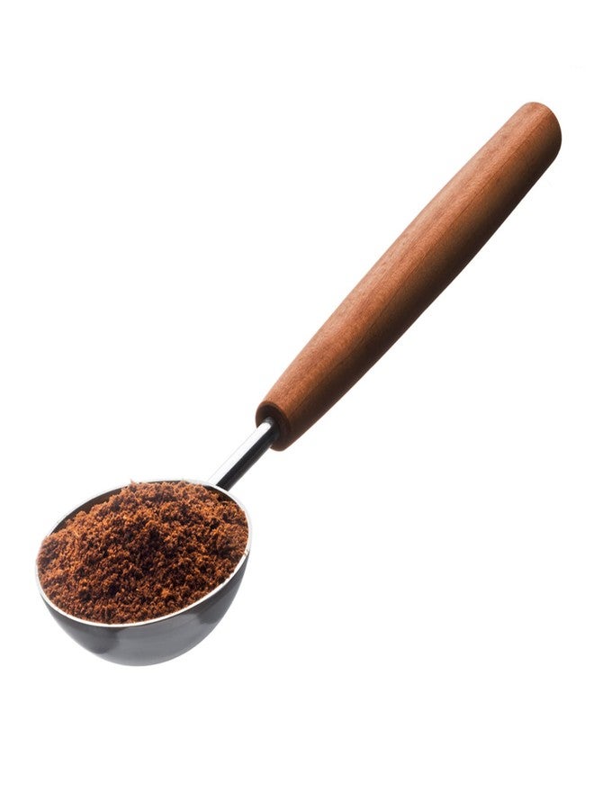 triangle Coffee and Tea Measuring Spoon - Stainless Steel with Plum Wood Handle - Sense Collection - Image 4