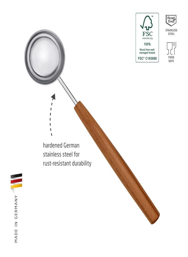triangle Coffee and Tea Measuring Spoon - Stainless Steel with Plum Wood Handle - Sense Collection - Image 3