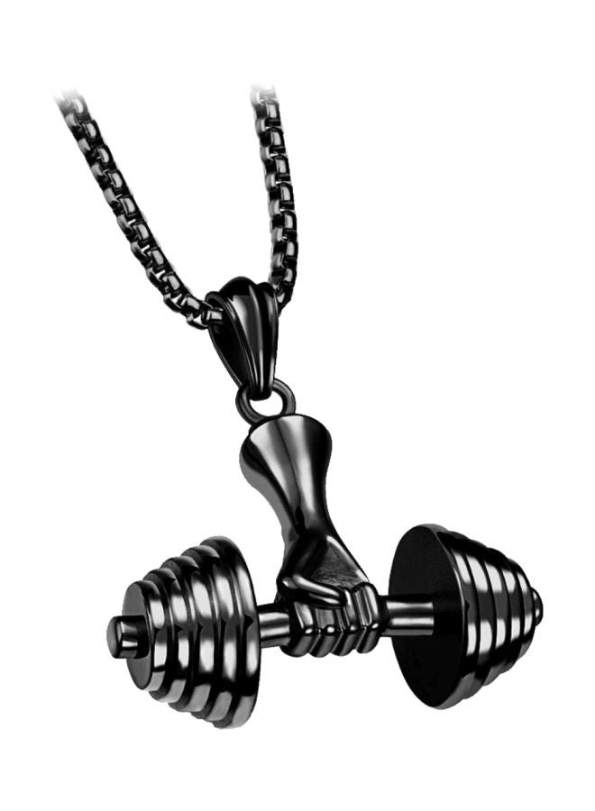 Dumbbell Pendant Necklace
