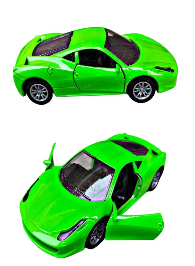 RUHANI Mini Ferrari Metal Super Car with Openable Doors for Kids (Green) - Image 5