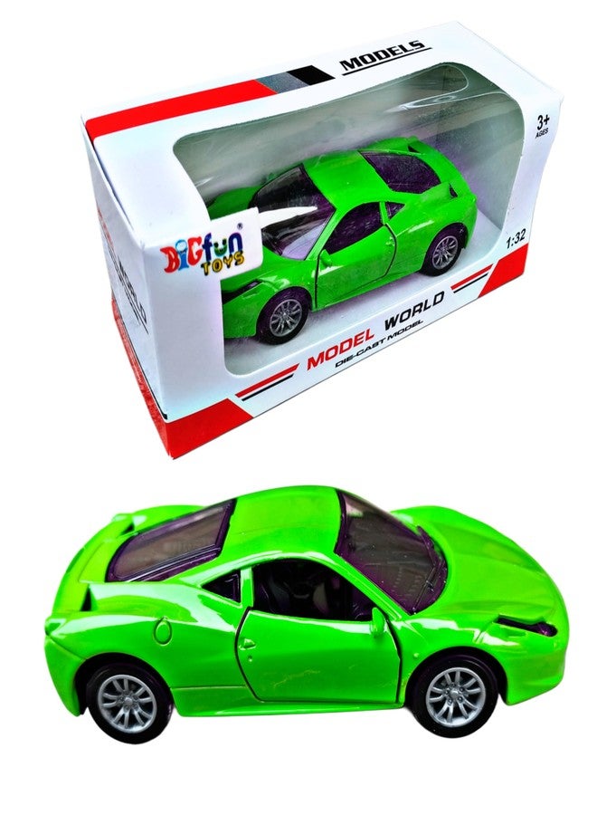 RUHANI Mini Ferrari Metal Super Car with Openable Doors for Kids (Green) - Image 1