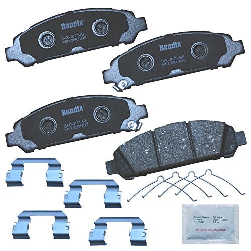 Bendix Priority1 CFC1401 Ceramic Front Brake Pads for Toyota Venza 2016-2009 - Image 1