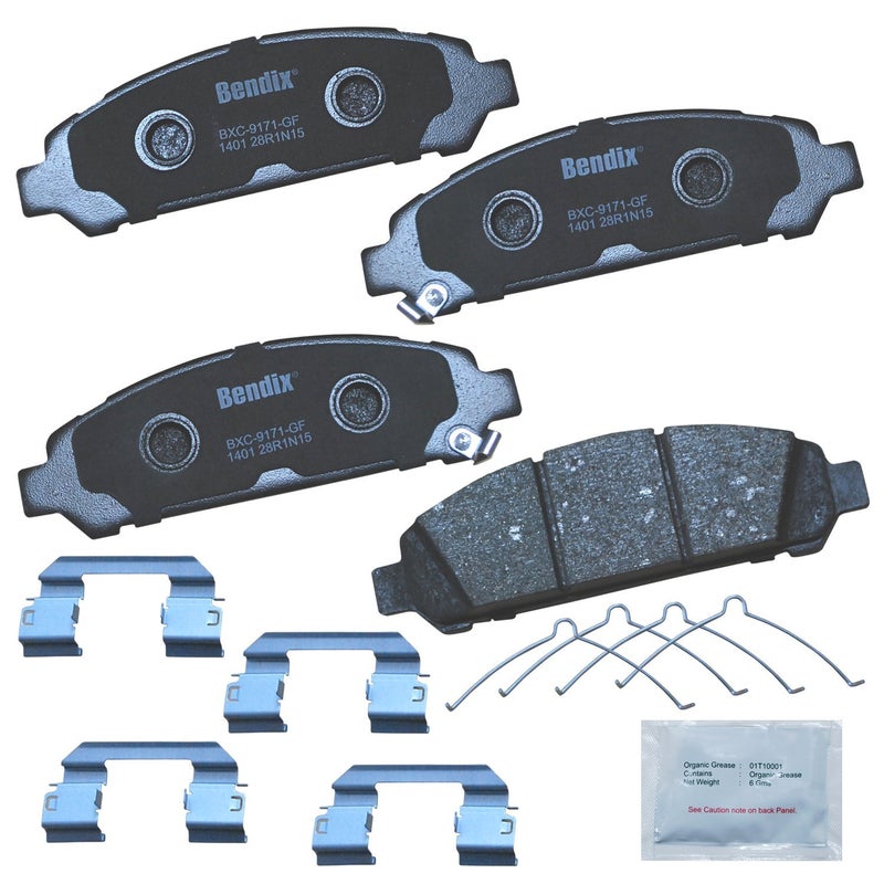 Bendix Priority1 CFC1401 Ceramic Front Brake Pads for Toyota Venza 2016-2009 - Image 5