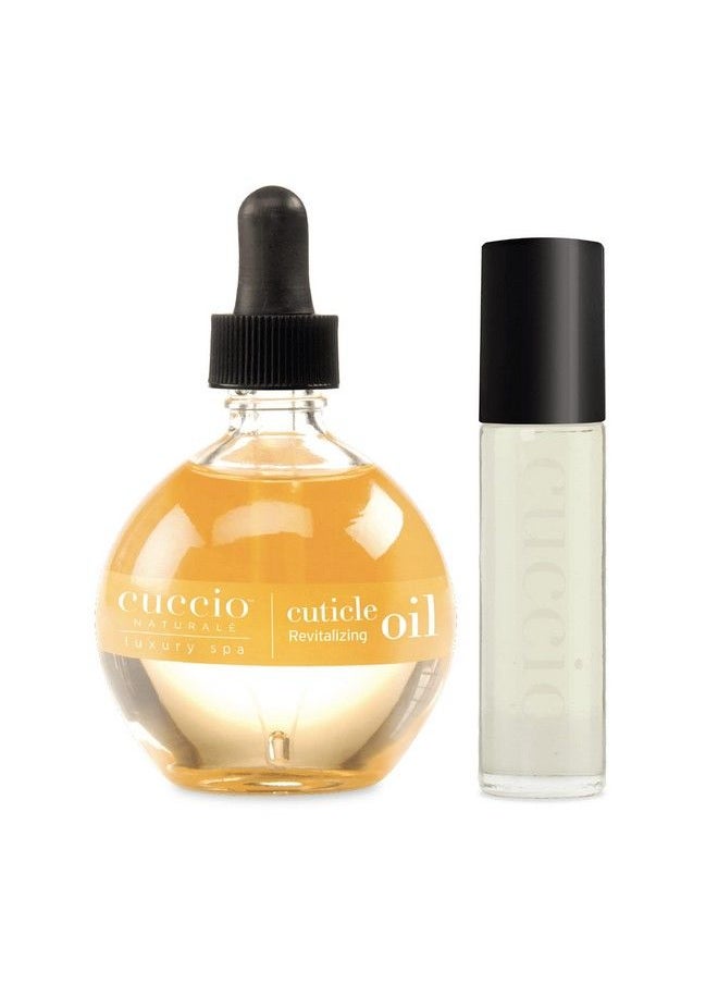 Cuccio Naturale Cuticle Revitalizing Oil Set Provides Intense Hydration Replenishes And Strengthens Nails Promotes Healthier Skin Easy To Use Rollerball Applicator Milk And Honey 2 Pc  - Image 2
