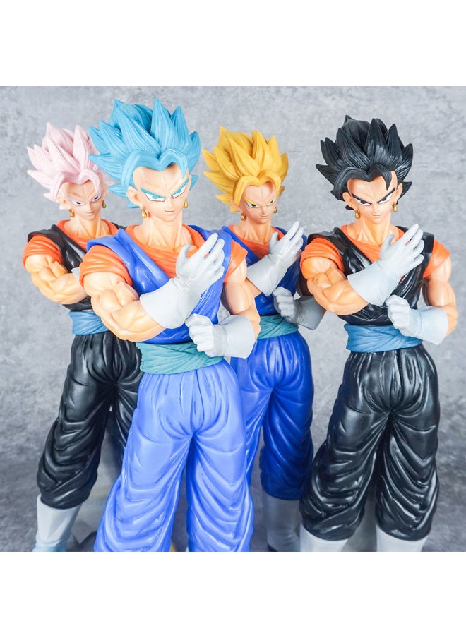 Generic - Dragon Ball Hand-run Animation Monkey King Beigit Saiyan Wu Gita Model Ornaments Tide Play Surrounding Batch-Color:Sitting Posture Somersault Cloud Wukong Orange Coat ] - Image 1