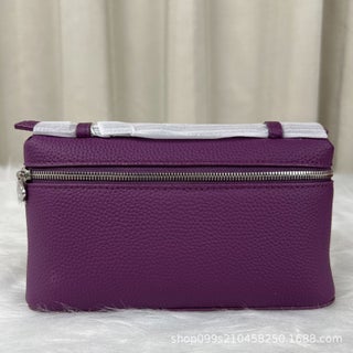 Lp19 Genuine Leather Lunch Box Bag New Style Gigi Same As Keli Bag Litchi Pattern Cow Leather Handbag Simple Shoulder Women sea anemone purple - pzsku/Z795BC22F8CD58C3065B0Z/45/1746230766/6724dcc7-1892-40c0-af47-c4757a230cfc