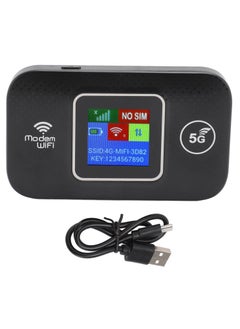 5G Portable WiFi Router | 150Mbps Wireless SIM Slot Router with 3000mAh Battery | High-Speed 5G LTE Modem for Mobile, Laptop, Tablet | Plug & Play WiFi with Color Screen