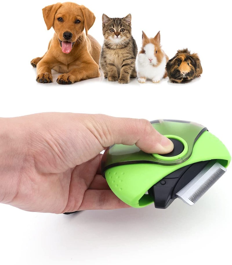 KEYOZA Hair Removal Comb Cat, Pet Deshedding Brush 3 in 1 Travel Dog & Cat Brush for Shedding Effectively Reduces Shedding Professional Grooming Tool Shedding Comb for Dogs/Cats (Multi) - Image 1