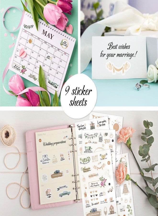 BIROYAL Goledn Wedding Sticker Love for Guest Book Decoration Scrapbook - Image 4