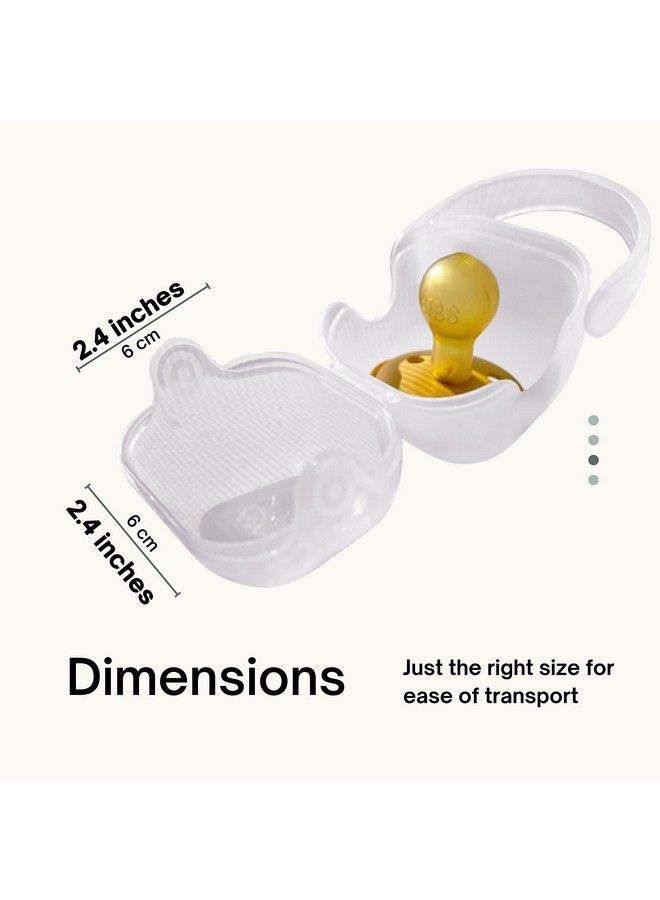purifyou Purepouch Bpafree Pacifier And Nipple Shield Cases Set Of 3 Clear ; Case For Diaper Bag & Stroller ; Pacifier Box For Travel ; Keeps Baby’S Binkies Clean And Accessible By Purifyou - Image 4