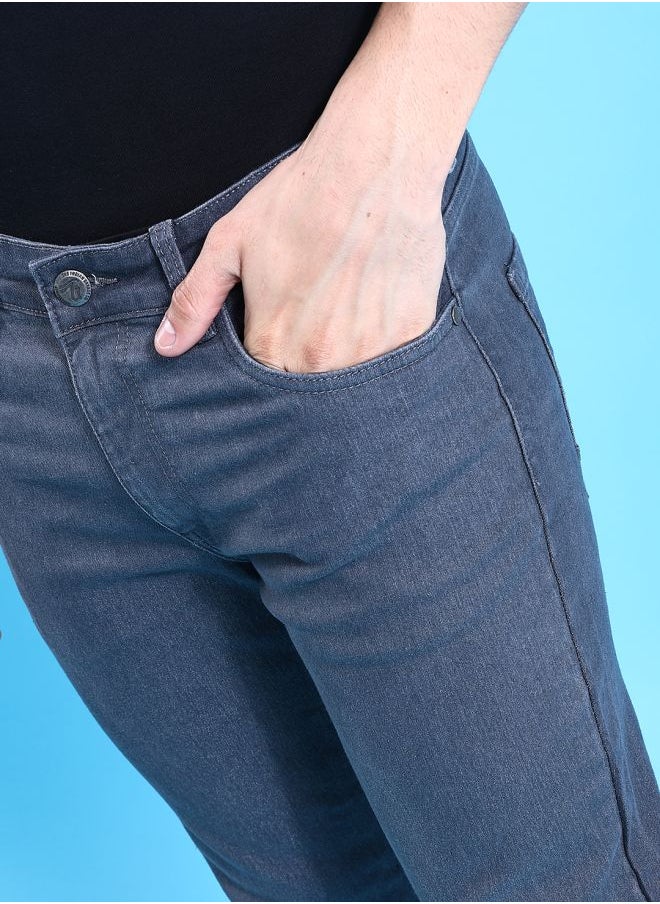 The Indian Garage Co - Men Slim Fit Solid Mid-Rise Jeans - Image 1