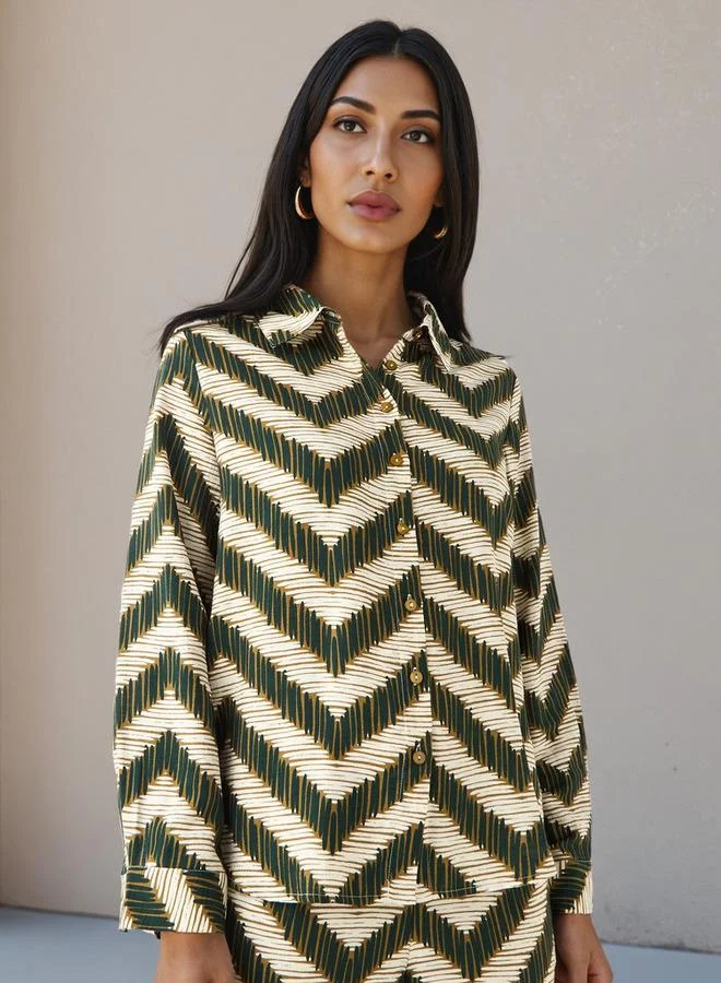 سبلاش فيڤ طقم بلوزة وبنطلون واسع الساق