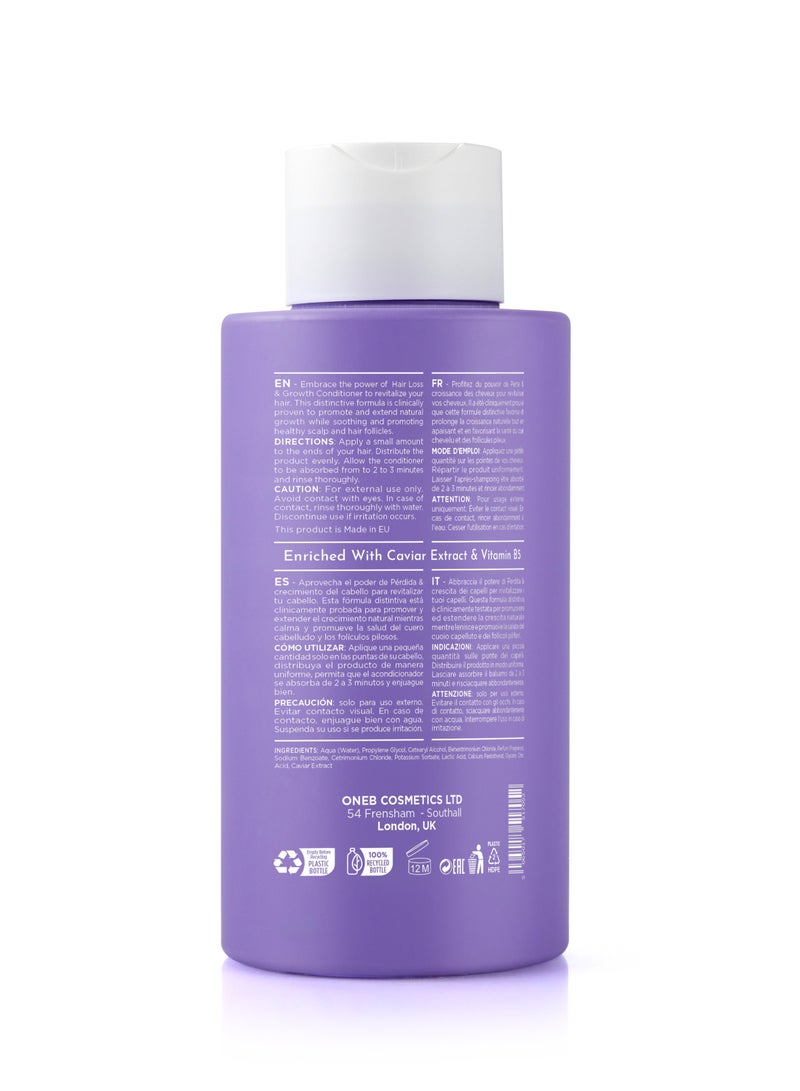 وان بي بلسم روتريفا ١بي لعلاج تساقط الشعر ونموه، ٤٧٥ مل - بخلاصة الكافيار وفيتامين ب٥ | يقوي الشعر ويحفز نموه | يُنعش فروة الرأس | للشعر الخفيف والضعيف والتالف - Image 2