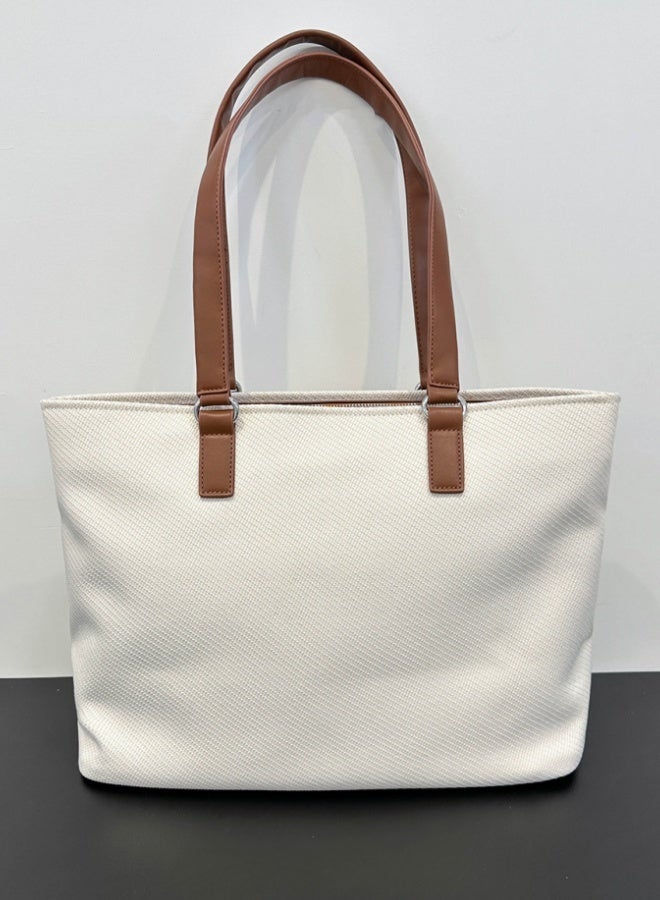 Alo Yoga ALO YOGA Simple Large Capacity Tote Bag Shopping Bag Yoga Single Shoulder Canvas Bag Women's Sports and Leisure Trendy Fitness Bag  - Image 5