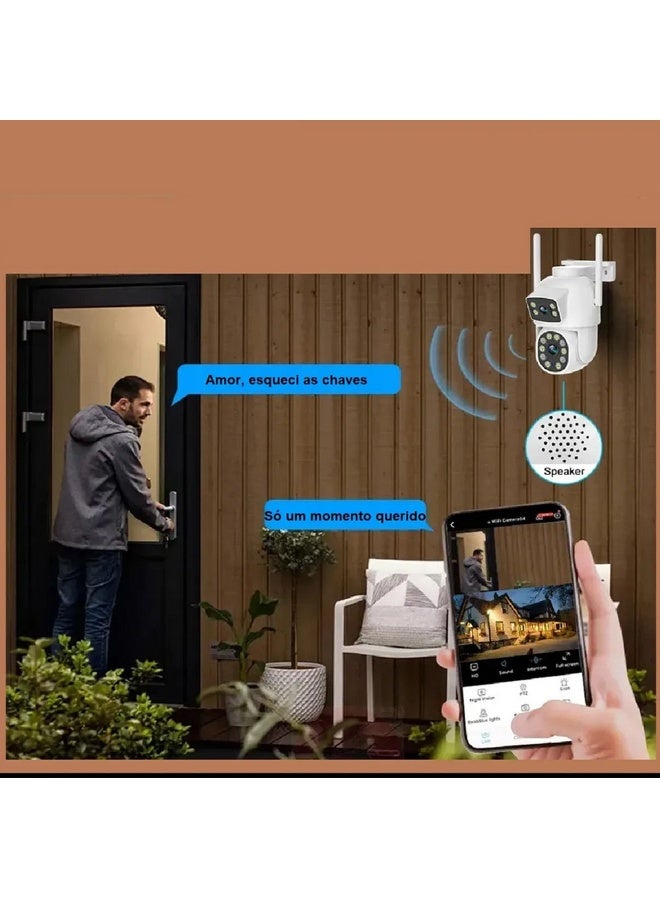 JORTAN JT-9690 Wi-Fi camera with 2 lenses, Full HD 2MPX, PTZ, 20 LEDs, 12 Infrared - Image 3