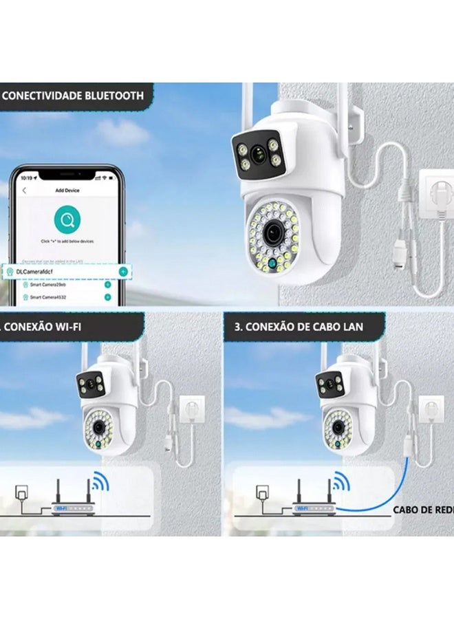 JORTAN JT-9690 Wi-Fi camera with 2 lenses, Full HD 2MPX, PTZ, 20 LEDs, 12 Infrared - Image 5