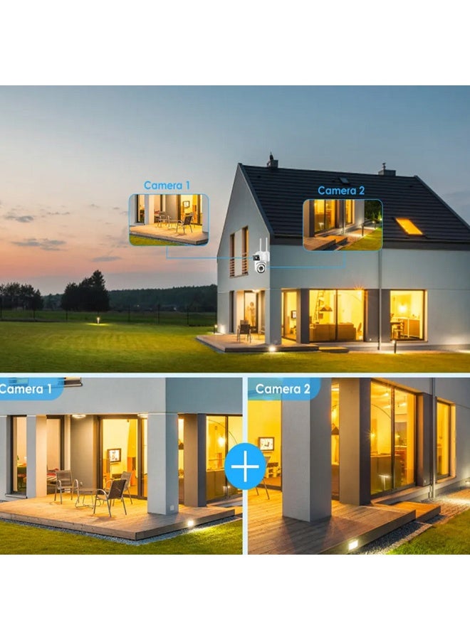 JORTAN JT-9690 Wi-Fi camera with 2 lenses, Full HD 2MPX, PTZ, 20 LEDs, 12 Infrared - Image 2