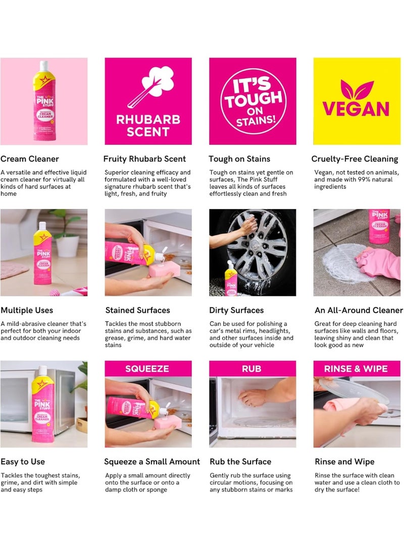 THE PINK STUFF Stardrops - The Pink Stuff - The Miracle Cream Cleaner 16.91Fl Oz (Pack of 2) - Image 3