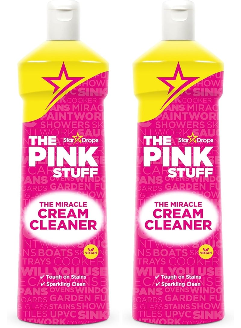 THE PINK STUFF Stardrops - The Pink Stuff - The Miracle Cream Cleaner 16.91Fl Oz (Pack of 2) - Image 1