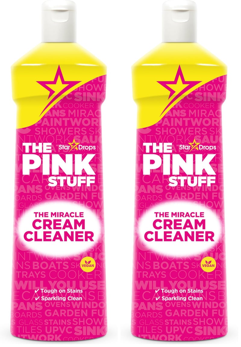 THE PINK STUFF ستاردروب - الشيء الوردي - كريم التنظيف المعجزة 16.91 أونصة سائلة (عبوة من 2) - Image 1