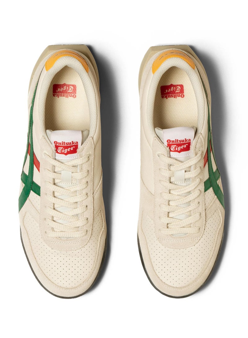 Onitsuka Tiger ULTIMATE 81 EX Casual Colorblock Sneakers Beige/Green/Red - Image 3