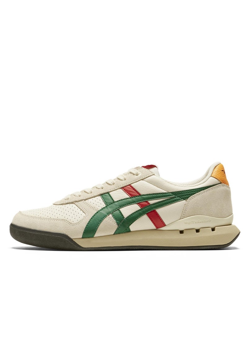 Onitsuka Tiger ULTIMATE 81 EX Casual Colorblock Sneakers Beige/Green/Red - Image 1