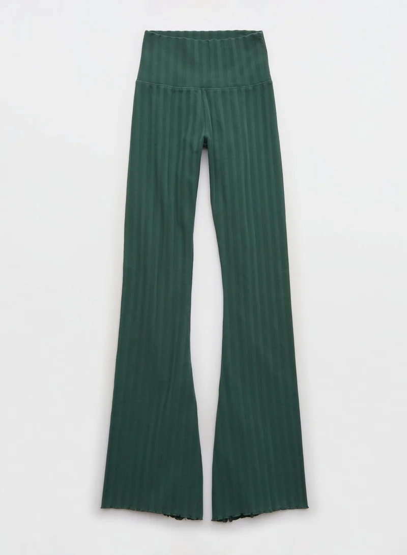 Aerie Ribbed Flared Bottom