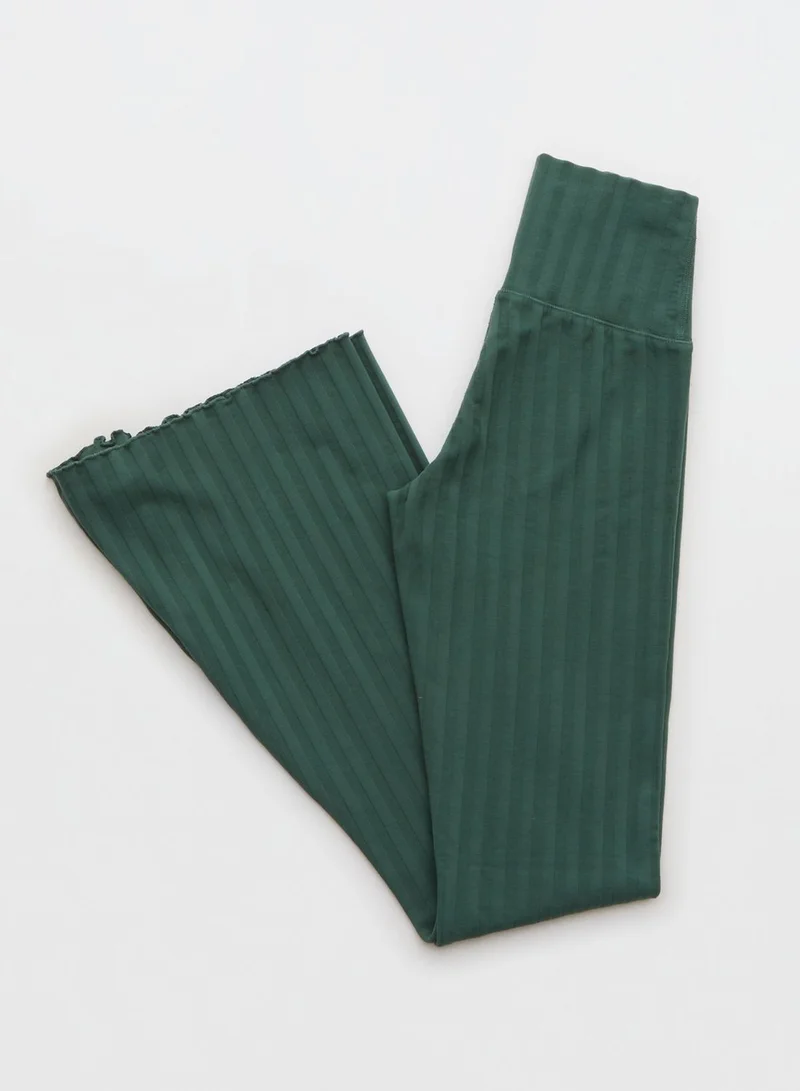 Aerie Ribbed Flared Bottom
