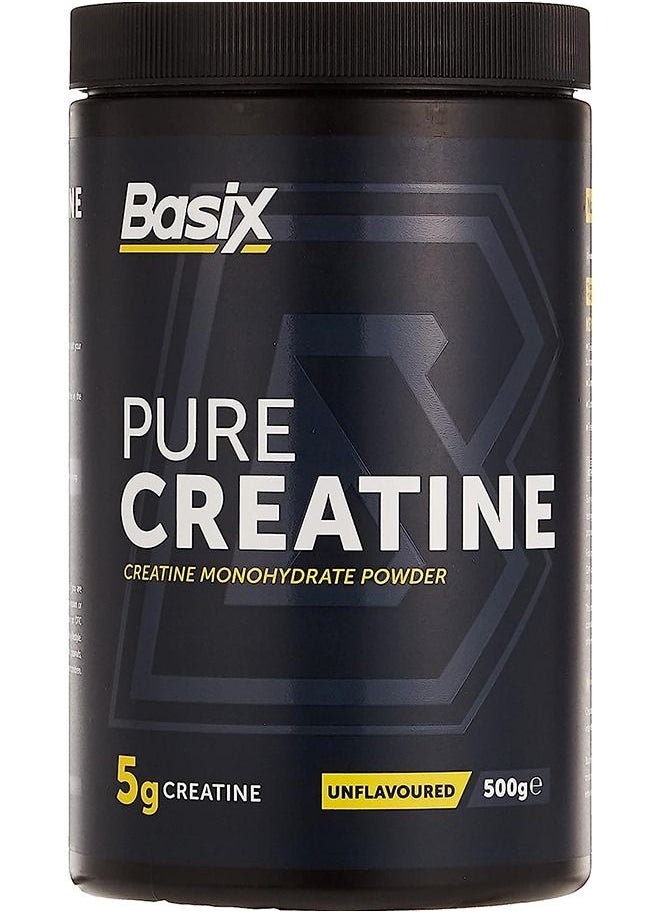 Basix - Pure Creatine Monohydrate Powder Unflavored 500ge - Image 1