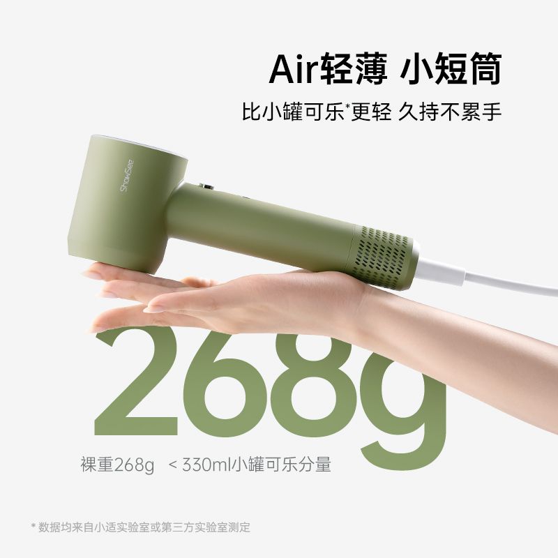 Showsee A15 High-Speed Home Hair Dryer for Fast Drying, Green - Image 4
