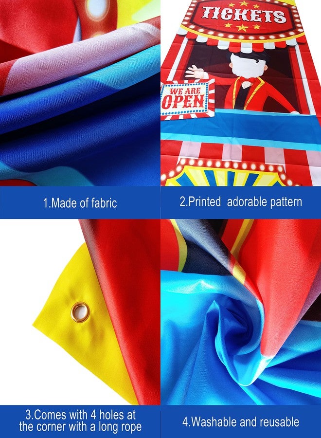 KatchOn, Carnival Ticket Booth Stand Banner - 72x36 Inch | Carnival Theme Party Decorations | Carnival Decorations for Carnival Games Event | Carnival Photo Booth Backdrop for Circus Decorations - Image 3