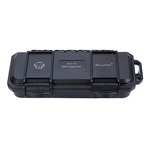 RovyVon RX10 EDC Tool Case Box, Small Organizer Storage to Protect Gears Gadgets, 1PCS, 6.89" x 3.21" x 1.45" (Black) - Image 2