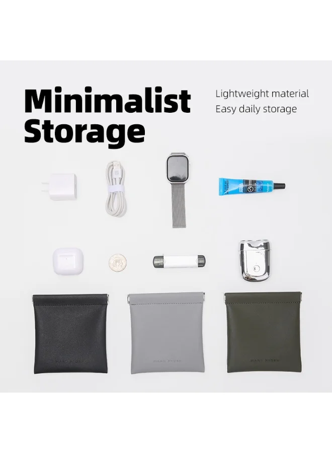 Mark Ryden  Mark Ryden MR72 Light Line Wallet Minimalist Slim Card Organizer Splash Proof PVC Magnetic One Hand Closure Lightweight Pocket Wallet for Daily Use  | Best Price UAE