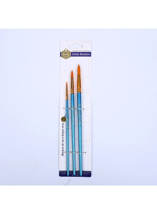 Keep Smiling Pointed Acrylic Painting Pens New Plaster Painted Baby White Blank Brush Watercolor Gouache Brush - Image 1