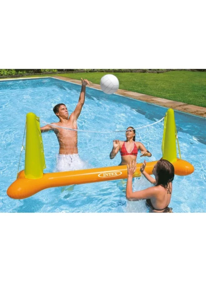 Intex Inflatable Water Pool Volleyball Set Orange and Green - Image 3