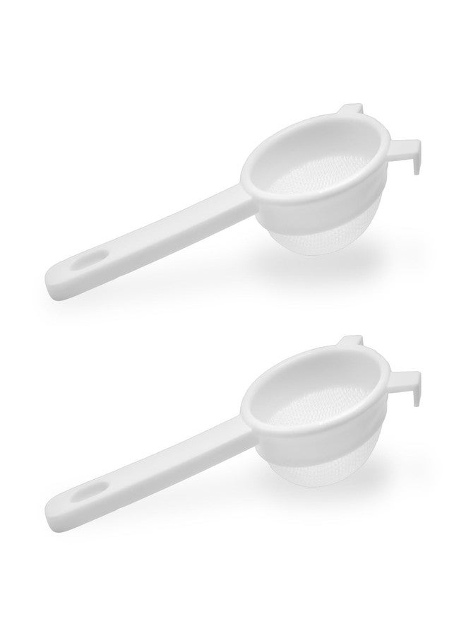 Fermentaholics Nylon Mesh Strainer for Wide Mouth Jar, White - 3" - 2-pk - Image 1
