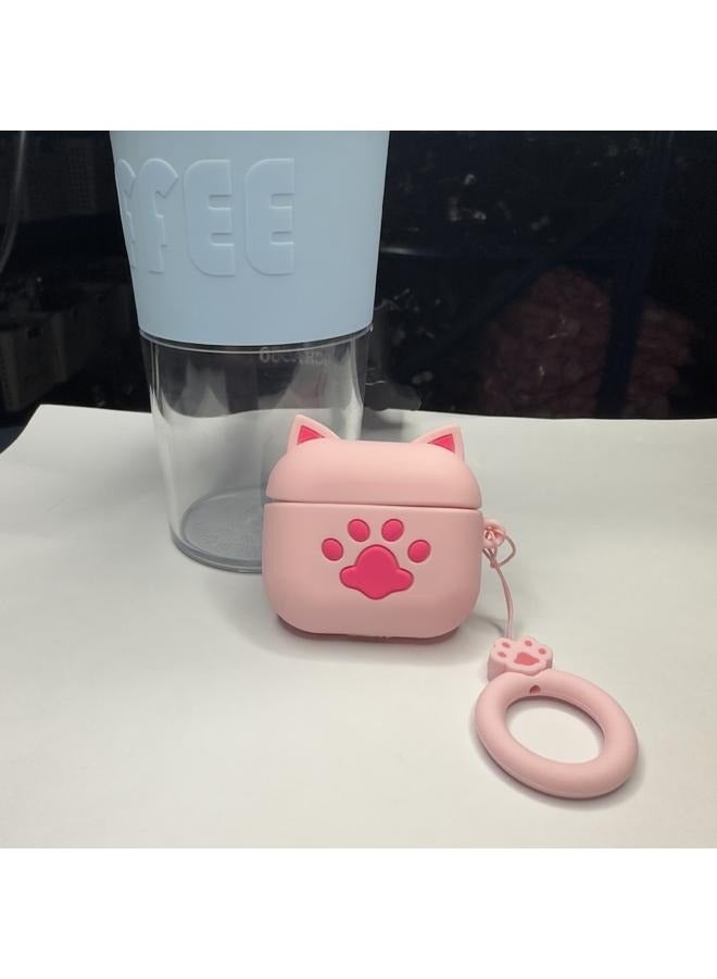 Protective Case Cover Compatible with New Apple AirPods 2rd Generation Pink  - Image 4