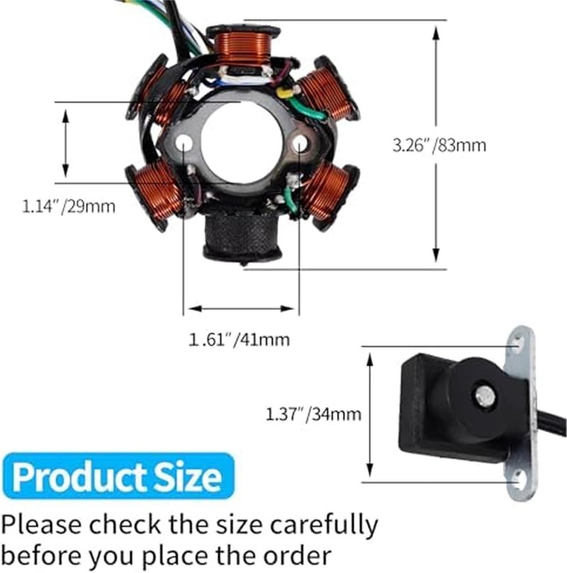 Wivplex 5 Wire AC Magneto Stator for 50cc to 150cc Engines - Image 5