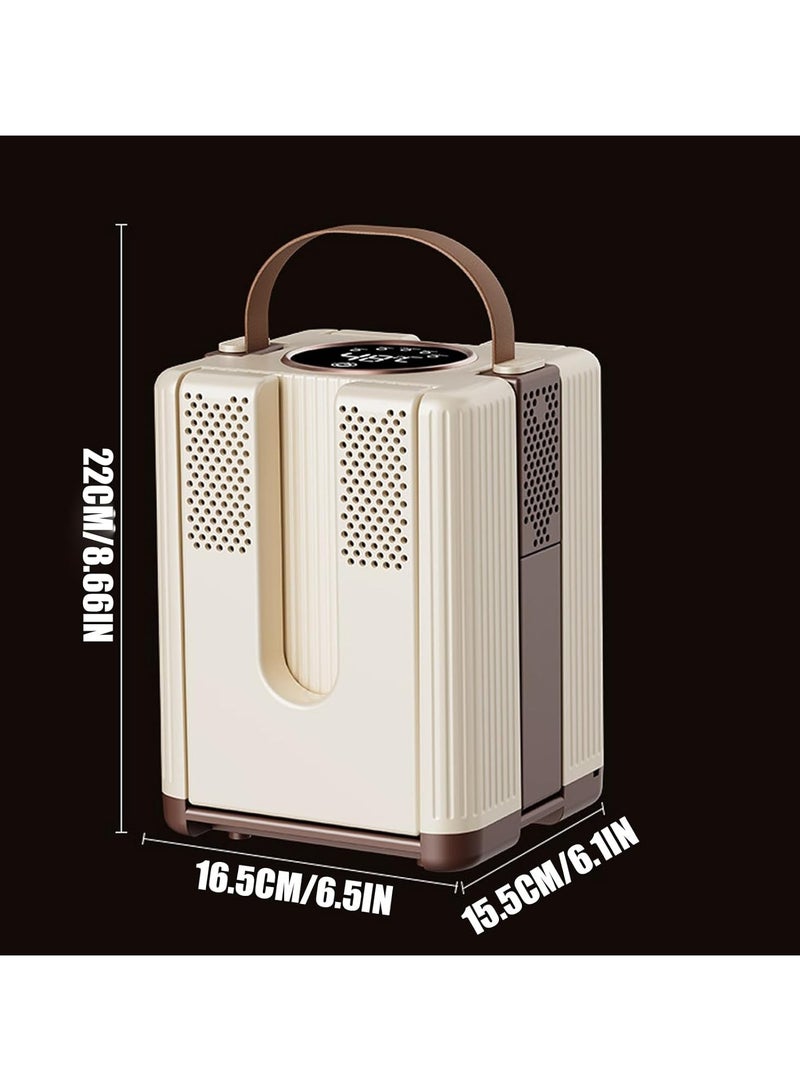 عام **مجفف الأحذية الرياضية - مجفف بست منافذ - سخان كهربائي قابل للطي مع مؤقت زمني، مناسب لمحبي الأماكن الداخلية والخارجية، هواة المشي، المعسكرات، الأحذية، الأحذية الرياضية، العناية بالملابس، السفر العائلي.** - Image 5