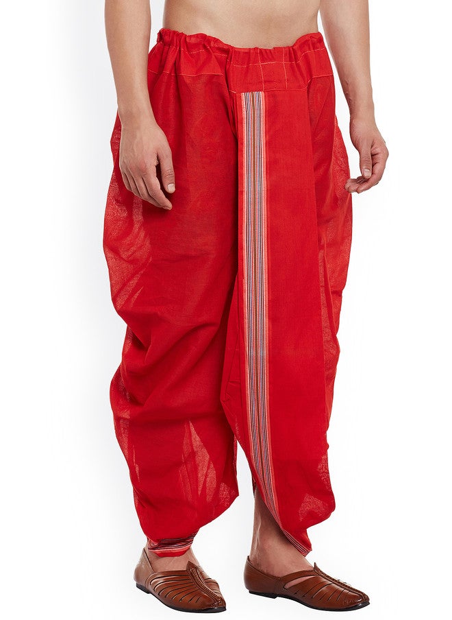 SOJANYA Red Dhoti Pants - Image 2
