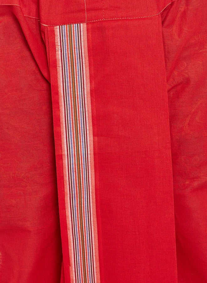 SOJANYA Red Dhoti Pants - Image 4