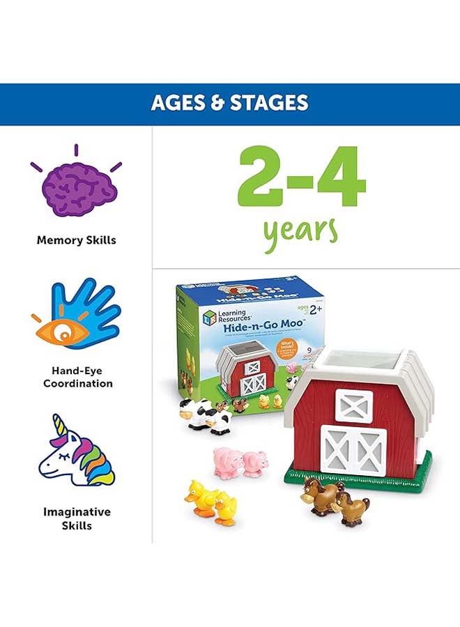 Learning Resources Hide-N-Go Moo (10-Piece Set, Tactile Memory Game, Ages 2+) - Image 5