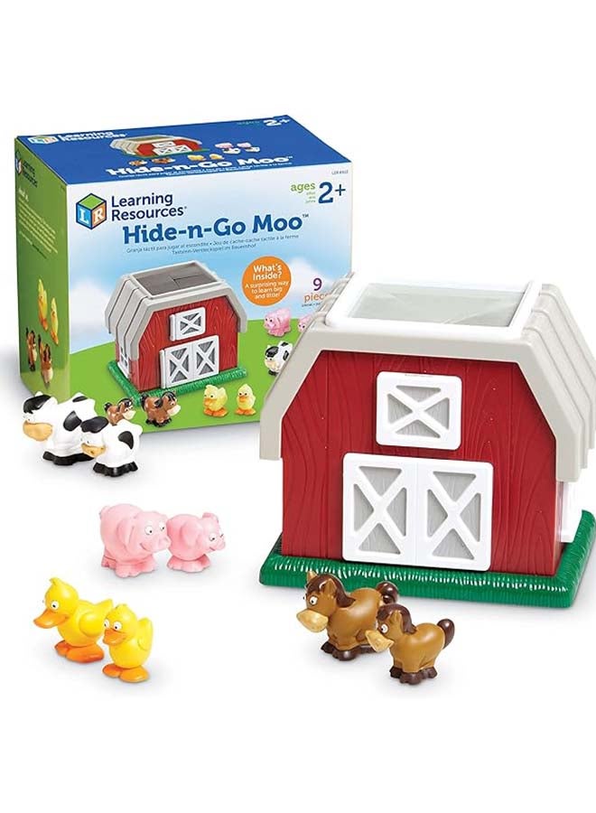 Learning Resources Hide-N-Go Moo (10-Piece Set, Tactile Memory Game, Ages 2+) - Image 1